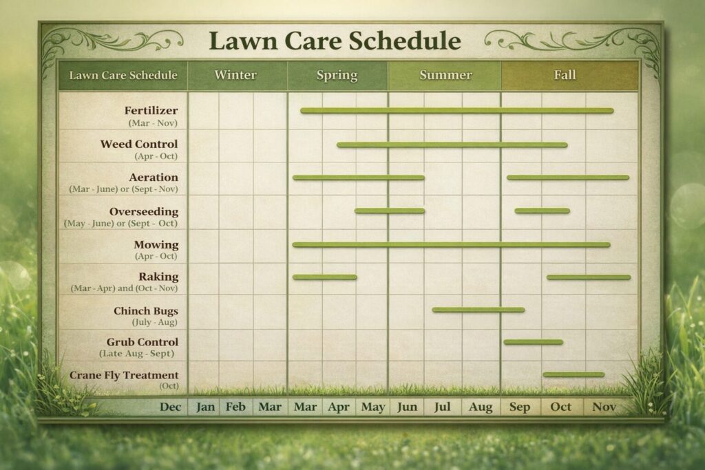Dr. Green Lawn Care schedule
