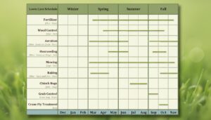 lawn care schedule