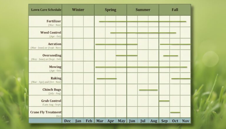 lawn care schedule